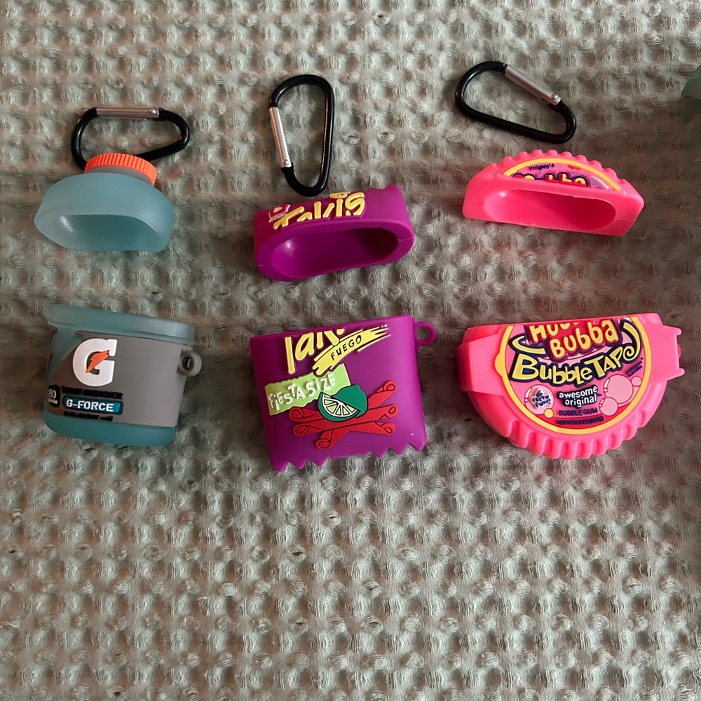 Air pod 1&2 cases Gatorade, bubble gum, takis